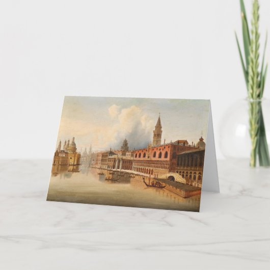 Eine Venezianische Szene | Johann Wilhelm Jankowsk Karte (Vorderseite)