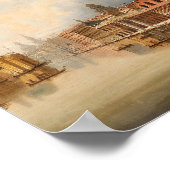 Eine Venezianische Szene | Johann Wilhelm Jankowsk Poster (Ecke)