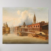 Eine Venezianische Szene | Johann Wilhelm Jankowsk Poster (Vorne)