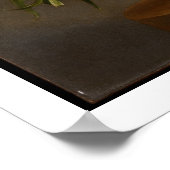 Eine Vereinbarung mit Blume aus dem 19. Jahrhunder Poster (Ecke)