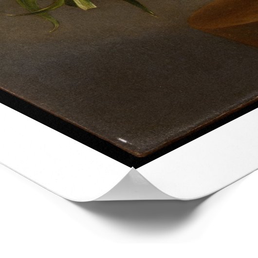 Eine Vereinbarung mit Blume aus dem 19. Jahrhunder Poster (Ecke)