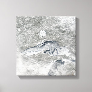 Eine verhältnismäßig seltene Decke des Eises Leinwanddruck