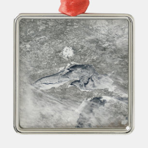 Eine verhältnismäßig seltene Decke des Eises Silbernes Ornament