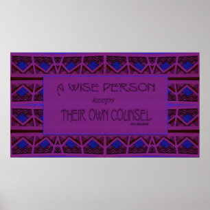 Eine vernünftige Person Behalte ihren eigenen Rech Poster