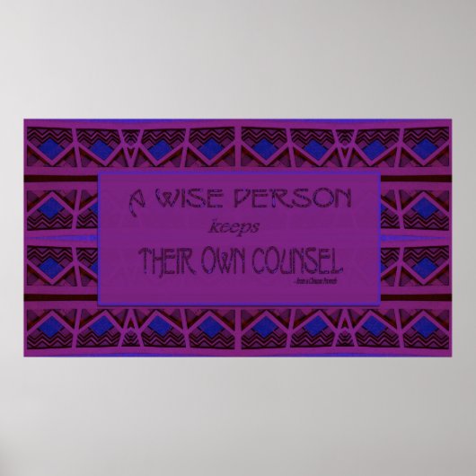 Eine vernünftige Person Behalte ihren eigenen Rech Poster (Vorne)