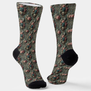 Eine verrückte Totenklage – Gotisches viktorianisc Socken