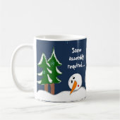 Eine Versammlung erforderte Snowman Kaffeetasse (Links)