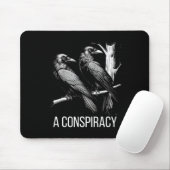 Eine Verschwörung der roten gotischen, raven dunkl Mousepad (Mit Mouse)