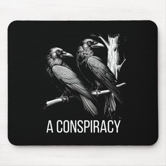 Eine Verschwörung der roten gotischen, raven dunkl Mousepad (Vorne)