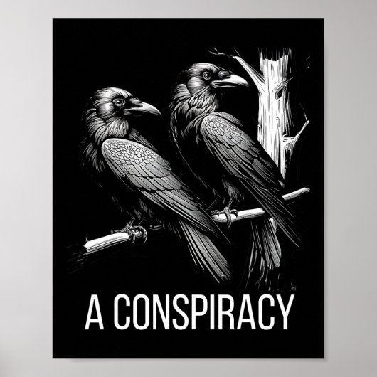 Eine Verschwörung der roten gotischen, raven dunkl Poster (Vorne)
