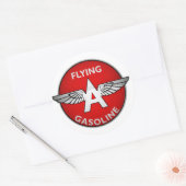 Eine Version aus Benzinkristall Runder Aufkleber (Umschlag)