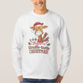 Eine verspielte Weihnachtsgiraffe T-Shirt