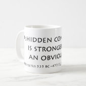 Eine versteckte Verbindung Kaffeetasse (Vorderseite Links)