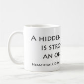 Eine versteckte Verbindung Kaffeetasse (Links)