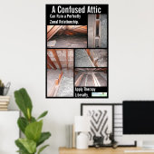 Eine verwirrte Attiküte kann eine perfekt zonale B Poster (Heimbüro)
