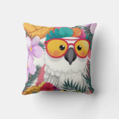 Eine verwirrte Coole Kakademie Kissen (Rückseite)