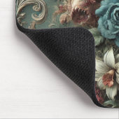 Eine verworrene Wut - gotisches Blumendesign Mousepad (Ecke)