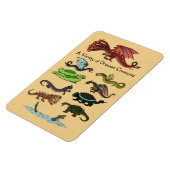 Eine Vielfalt drakonischer Kreaturen Magnet (Linke Seite)