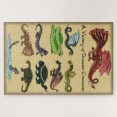 Eine Vielfalt drakonischer Kreaturen Puzzle (Horizontal)