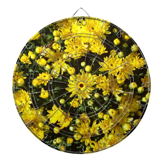 Eine Vielzahl gelber Mums Dartscheibe (vorne)