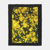 Eine Vielzahl gelber Mums Fleecedecke (Vorderseite)