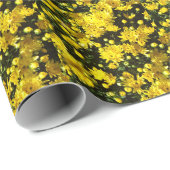 Eine Vielzahl gelber Mums Geschenkpapier (Rolleneckpunkt)