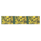 Eine Vielzahl gelber Mums Kurzer Tischläufer (Horizontal)