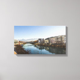 Eine Villacher Winterlandschaft Leinwanddruck