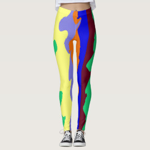 Eine Vintage abstrakte Leggings "Ratti_Creative_Ar