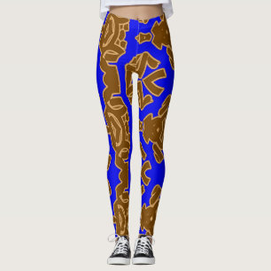 Eine Vintage abstrakte Leggings "Ratti_Creative_Ar