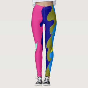 Eine vintage abstrakte "Ratti_Creative_Arts" Leggi Leggings