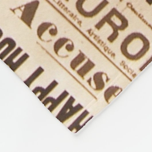 Eine Vintage alte Fleecedecke (Ecke)