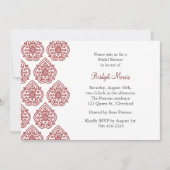 Eine Vintage Damask Brautdusche Einladung (Vorderseite)