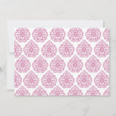 Eine Vintage Damask zum Geburtstag Einladung (Rückseite)