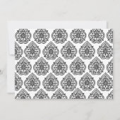 Eine Vintage Damask zum Geburtstag Einladung (Rückseite)