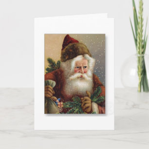 Eine Vintage deutsche Weihnachtskarte Feiertagskarte
