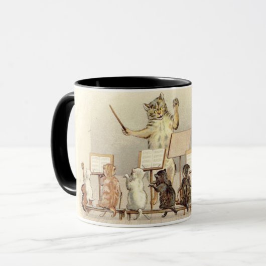 Eine Vintage Illustration der mechanischen Menager Tasse (Vorderseite Links)