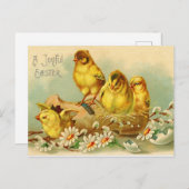 Eine Vintage Postkarte für Ostern (Vorne/Hinten)