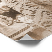 Eine Vintage Puppensache Poster (Ecke)