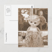 Eine Vintage Puppensache Postkarte (Vorne/Hinten)