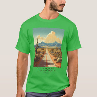 Eine Vintage-Reiseillustration von Tucson Arizona T-Shirt