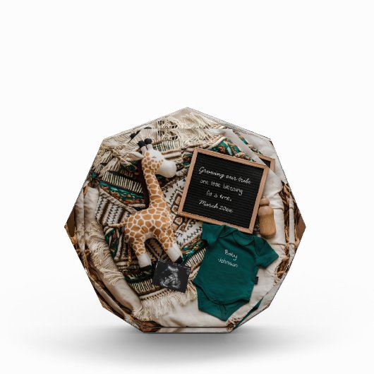 Eine Vintage Schwangerschaftsankündigung Fotoblock (Vorderseite)