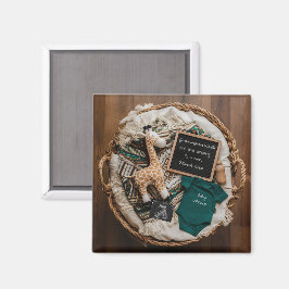 Eine Vintage Schwangerschaftsankündigung Magnet