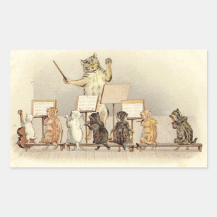 Eine Vintage Viktorianische Ära der mechanischen M Rechteckiger Aufkleber