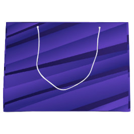 Eine violette Geschenktasche mit einem welligen, a Große Geschenktüte
