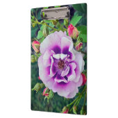 Eine violette Rose Klemmbrett (Links)
