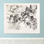 Eine Vision Leinwanddruck (Insitu (Holzboden))