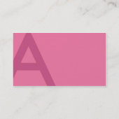 Eine Visitenkarte (Rückseite)