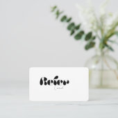 Eine Visitenkarte für Freunde erhalten (Stehend Vorderseite)