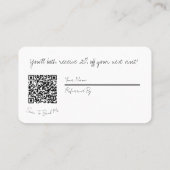 Eine Visitenkarte für Freunde erhalten (Rückseite)